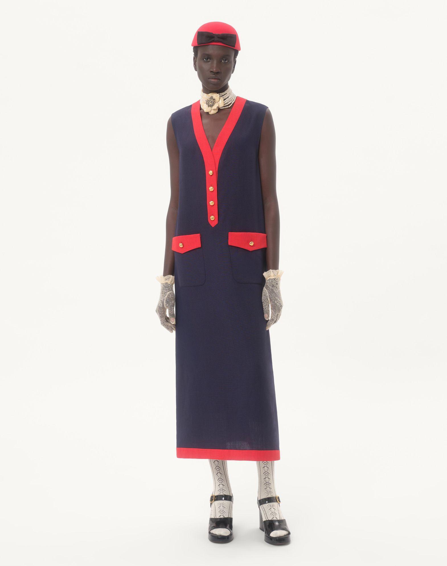 Viscose Linen Midi Dress Product Image