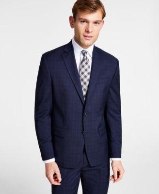 Michael Kors Mens Classic-Fit Stretch Wool-Blend Suit Jacket Product Image