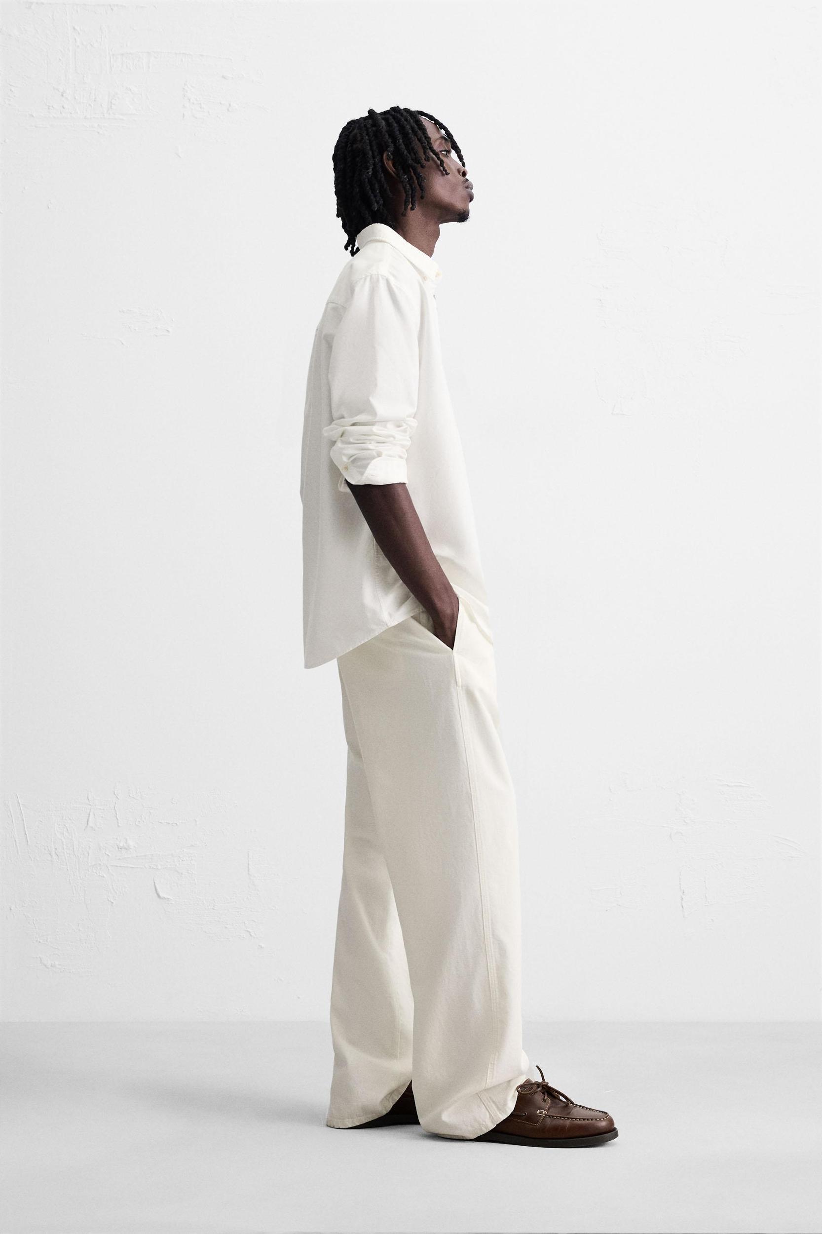 COTTON HEMP CHINO PANTS Product Image