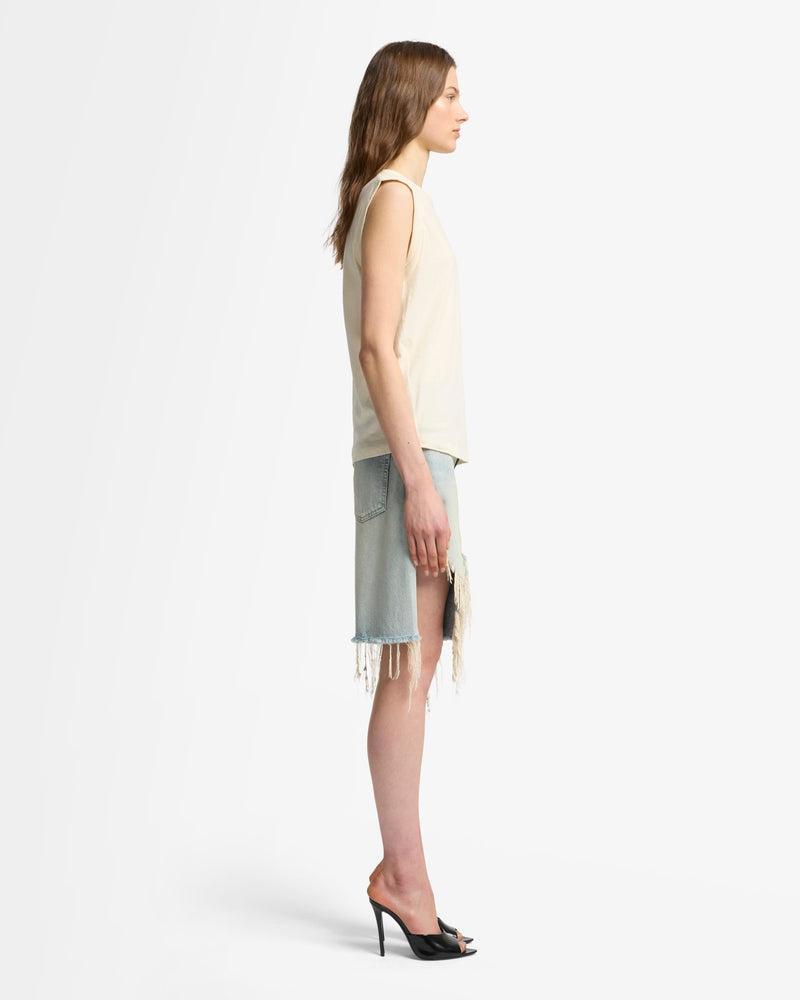 Linen Blend Muscle Tee Product Image