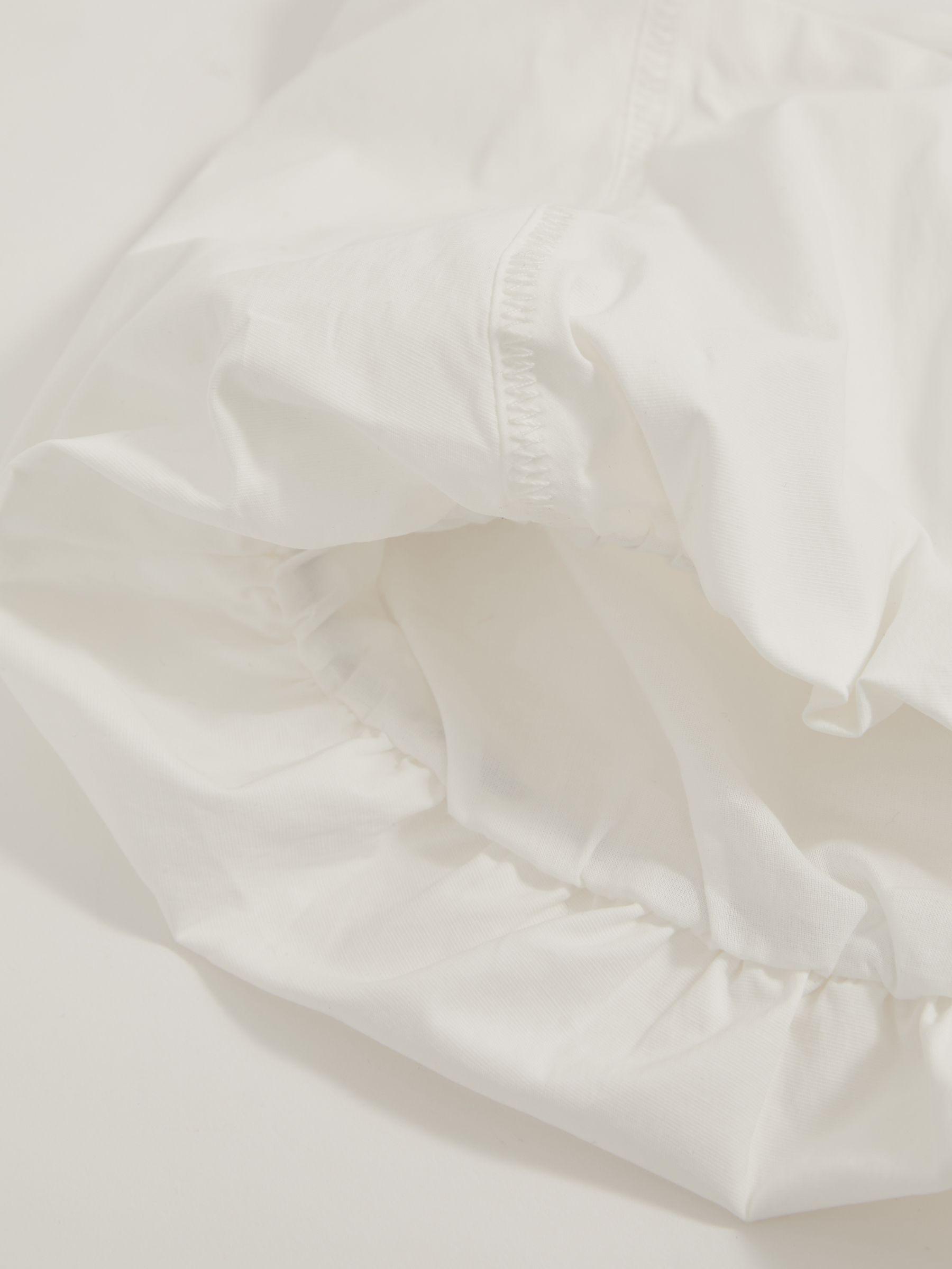 Cotton-Blend Bandeau Puffball Top in Ivory Product Image