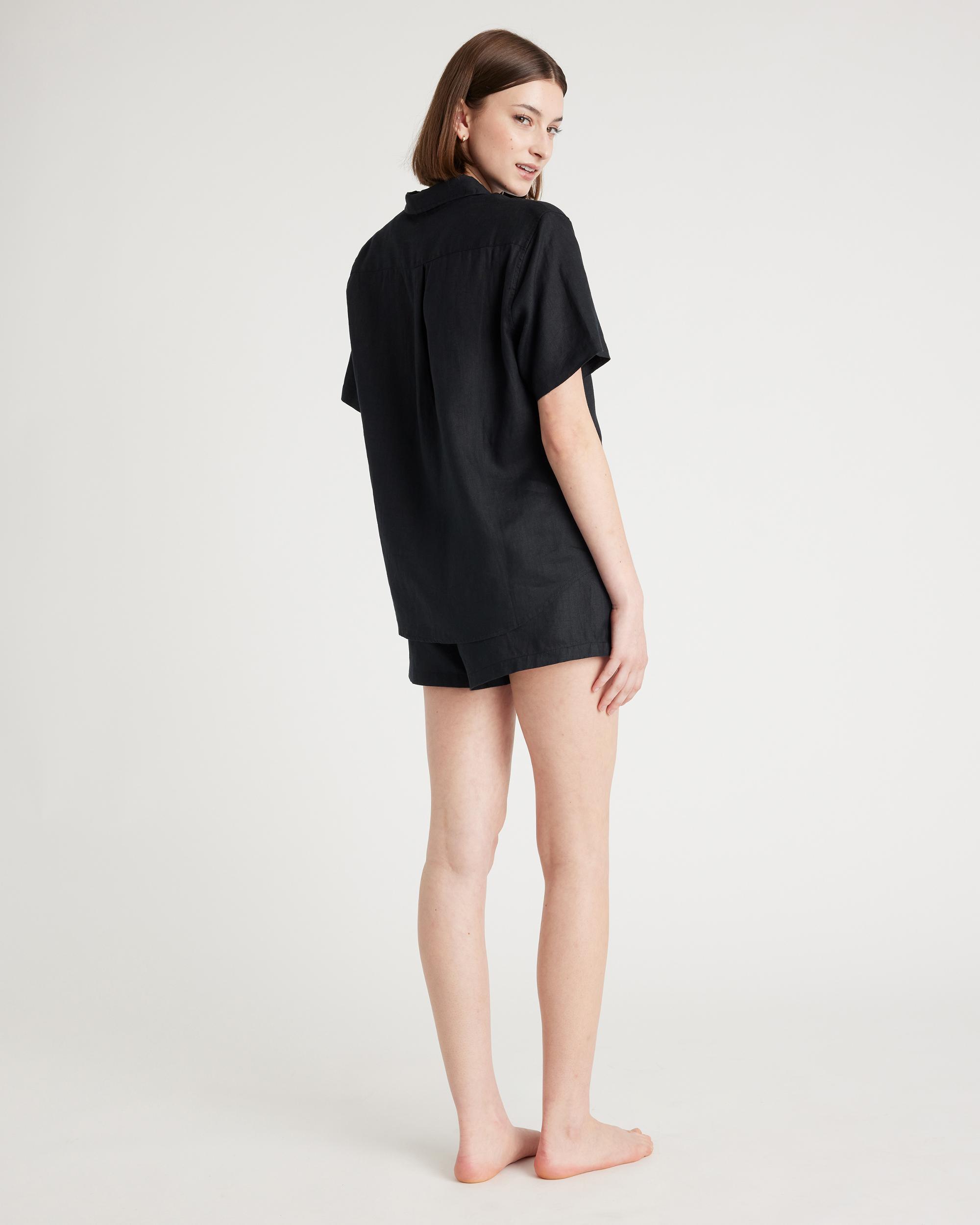 Quince | Women's 100% European Linen Shorts Pajama Set Product Image