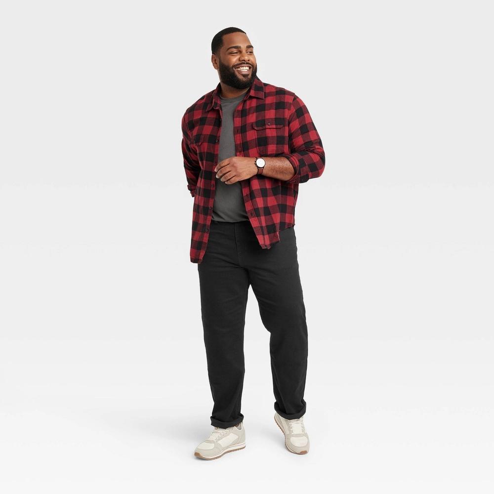 Men's Big & Tall Straight Fit Jeans - Goodfellow & Co™ Indigo 36x36: Midweight Denim, Stretch Fabric Product Image