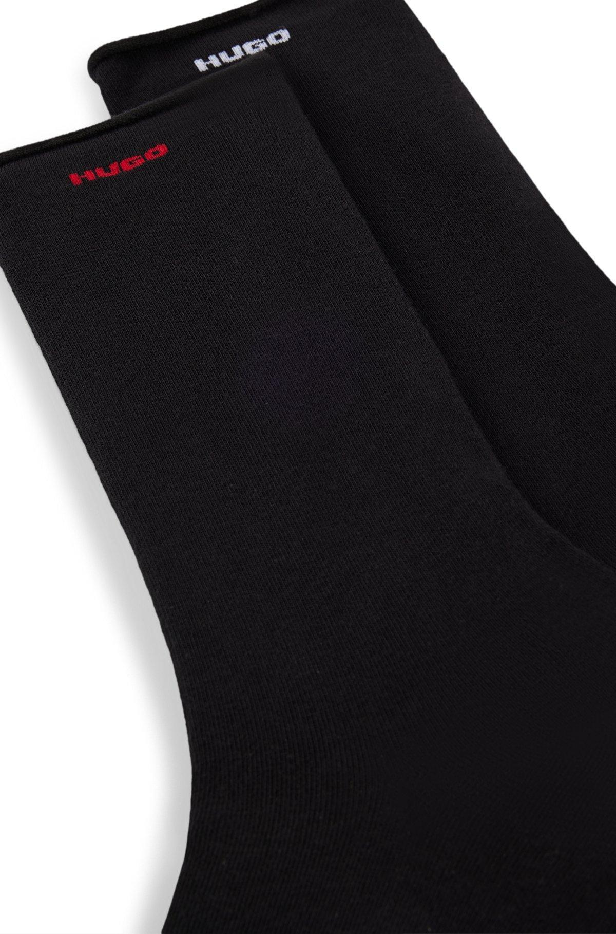 Two-pack of regular-length socks with seamless cuffs Product Image
