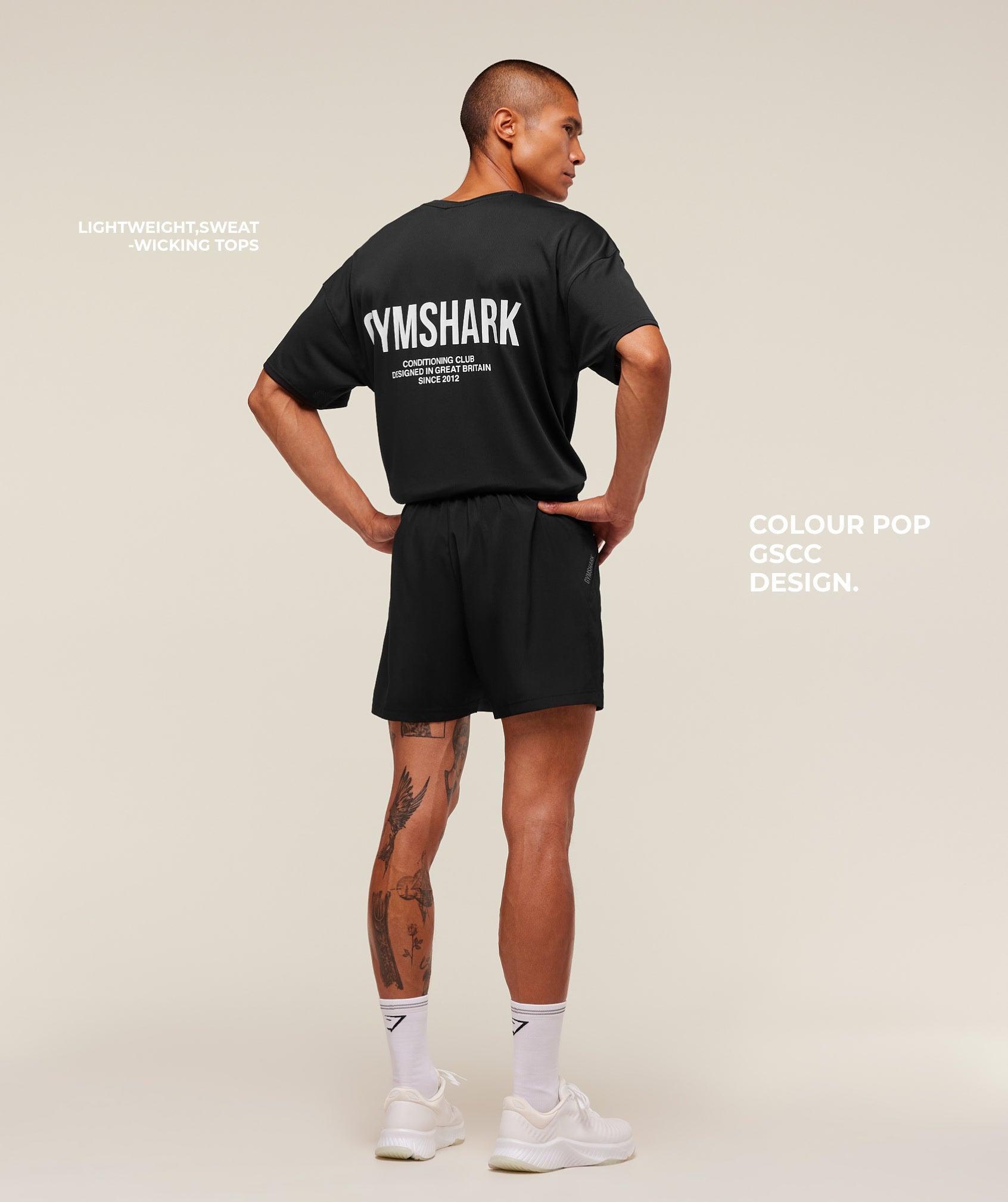 Gymshark Conditioning Club Oversized T-Shirt - Black Male Product Image