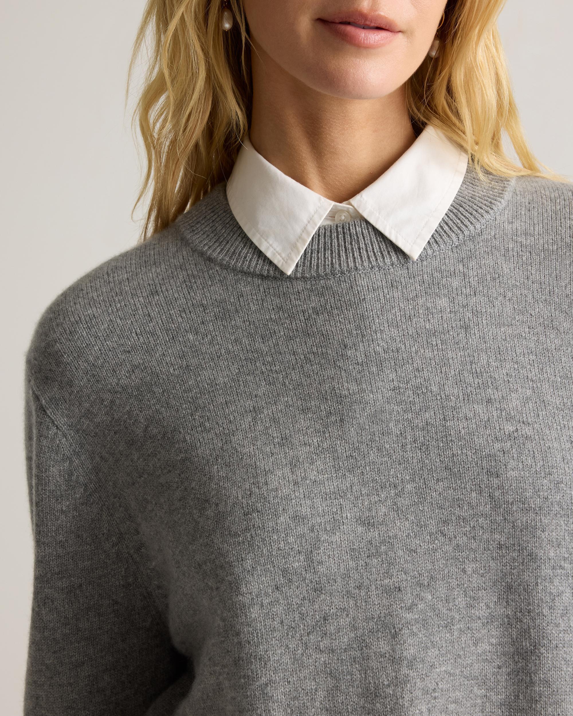 Quince | Women's Mongolian Cashmere OverSized Crewneck Sweater Product Image