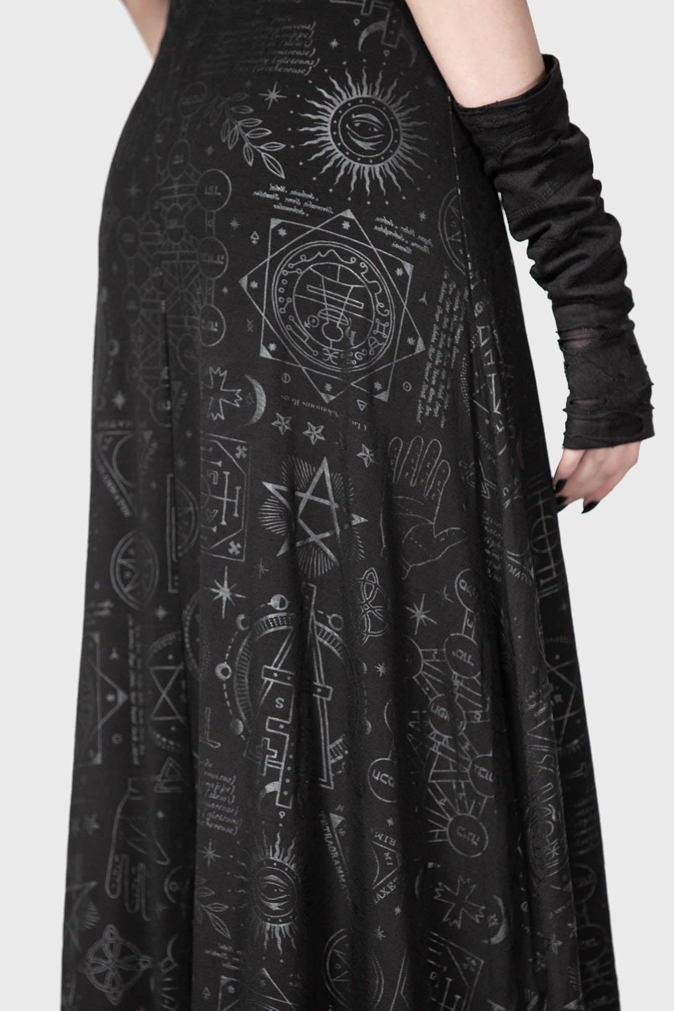 Deadly Dana Maxi Dress / Black / 95% Rayon, 5% Elastane Product Image