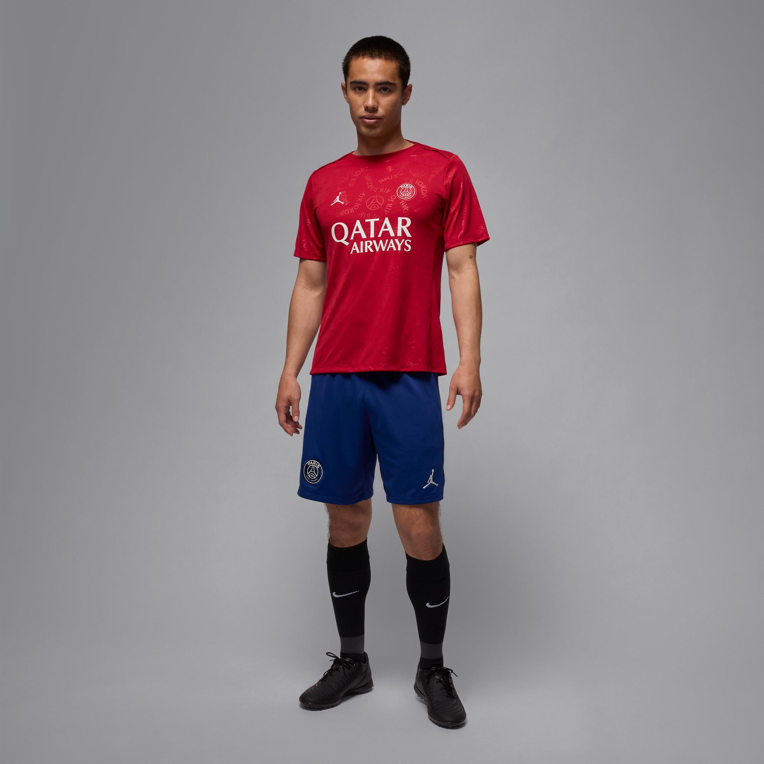 Men's Paris Saint-Germain Academy Pro Fourth Jordan Dri-FIT Soccer Short-Sleeve Pre-Match Top Product Image
