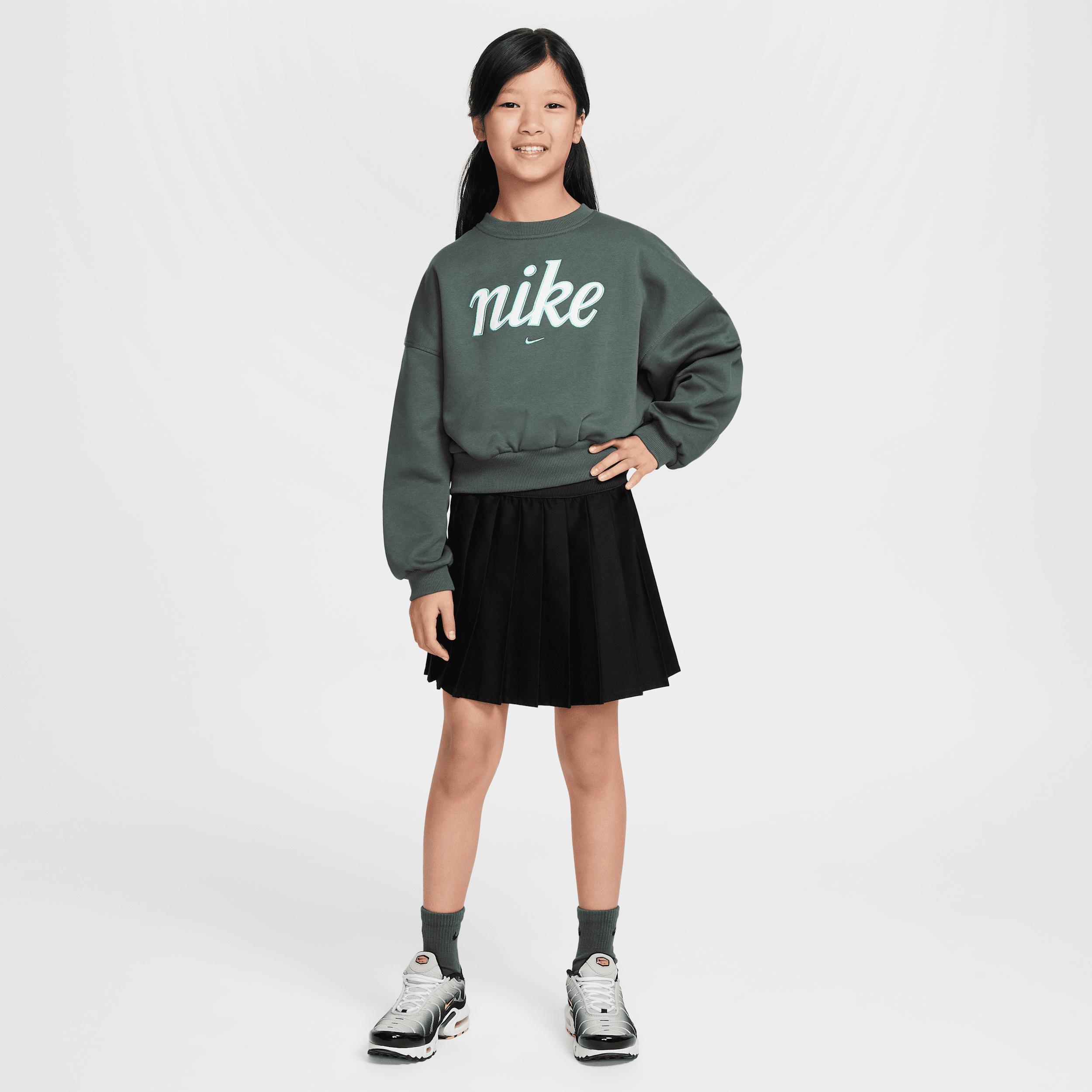 Women's Nike Sportswear Club Fleece Girls' Boxy Crew-Neck Sweatshirt Product Image