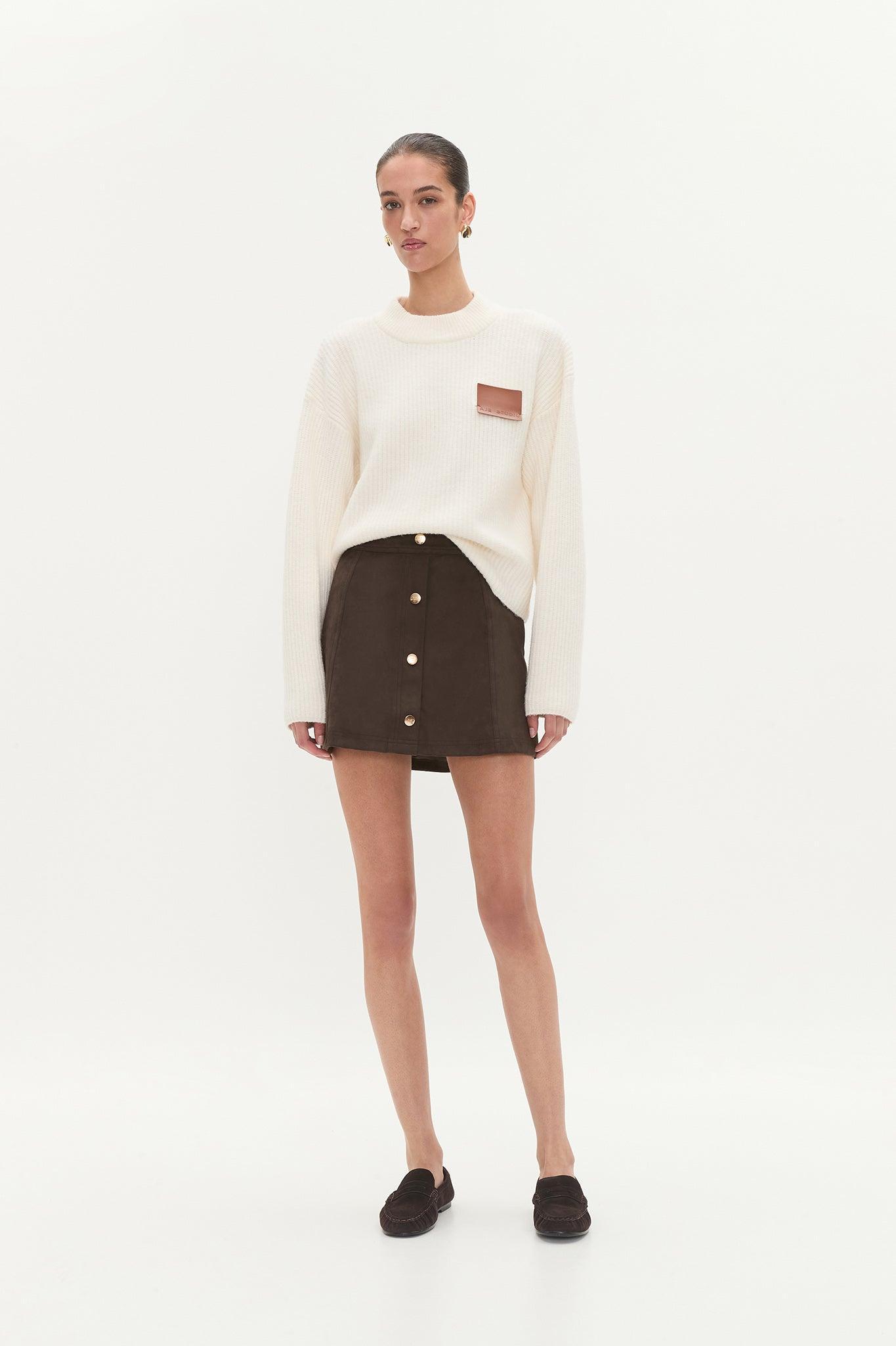 Calyx Vegan Suede Skirt Product Image