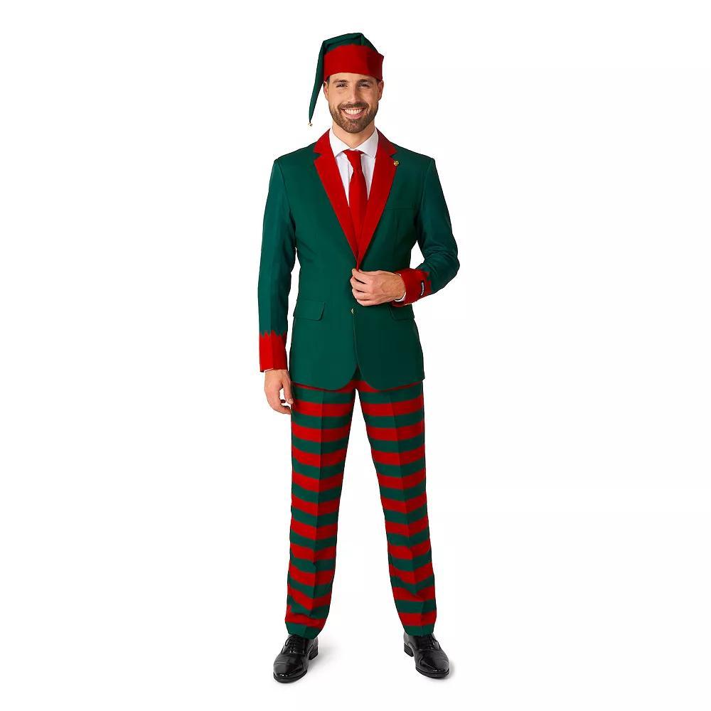 Men's Suitmeister Christmas Santa Elf Suit, Size: Small, Santas Elf Green Product Image