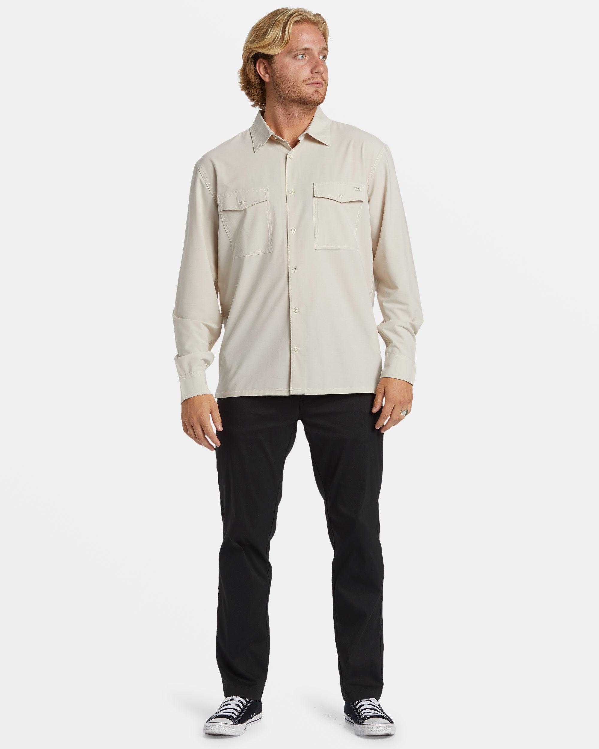 Surftrek Long Sleeve Shirt - Cream Male Product Image