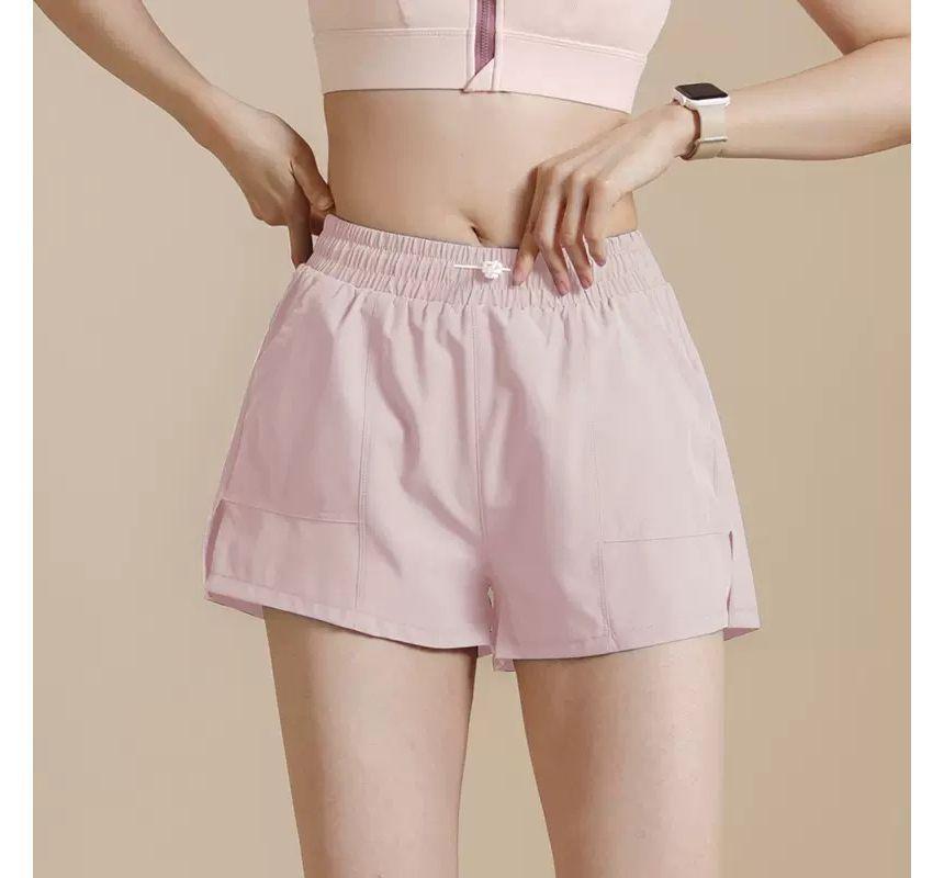 Mock Two-Piece Sweat Shorts Product Image