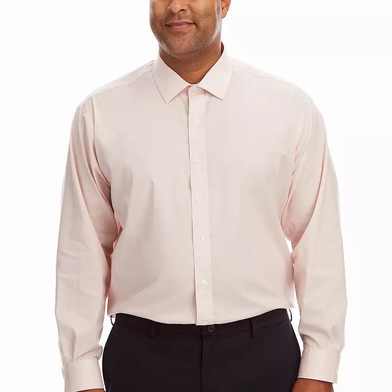Big & Tall Haggar Premium Comfort Wrinkle Resistant Dress Shirt, Men's, Size: 18.5 34/5B, Pink Solid Product Image