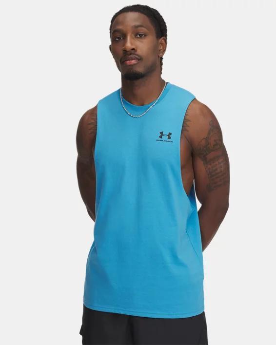 UA Left Chest Cut-Off Mens Tank Product Image