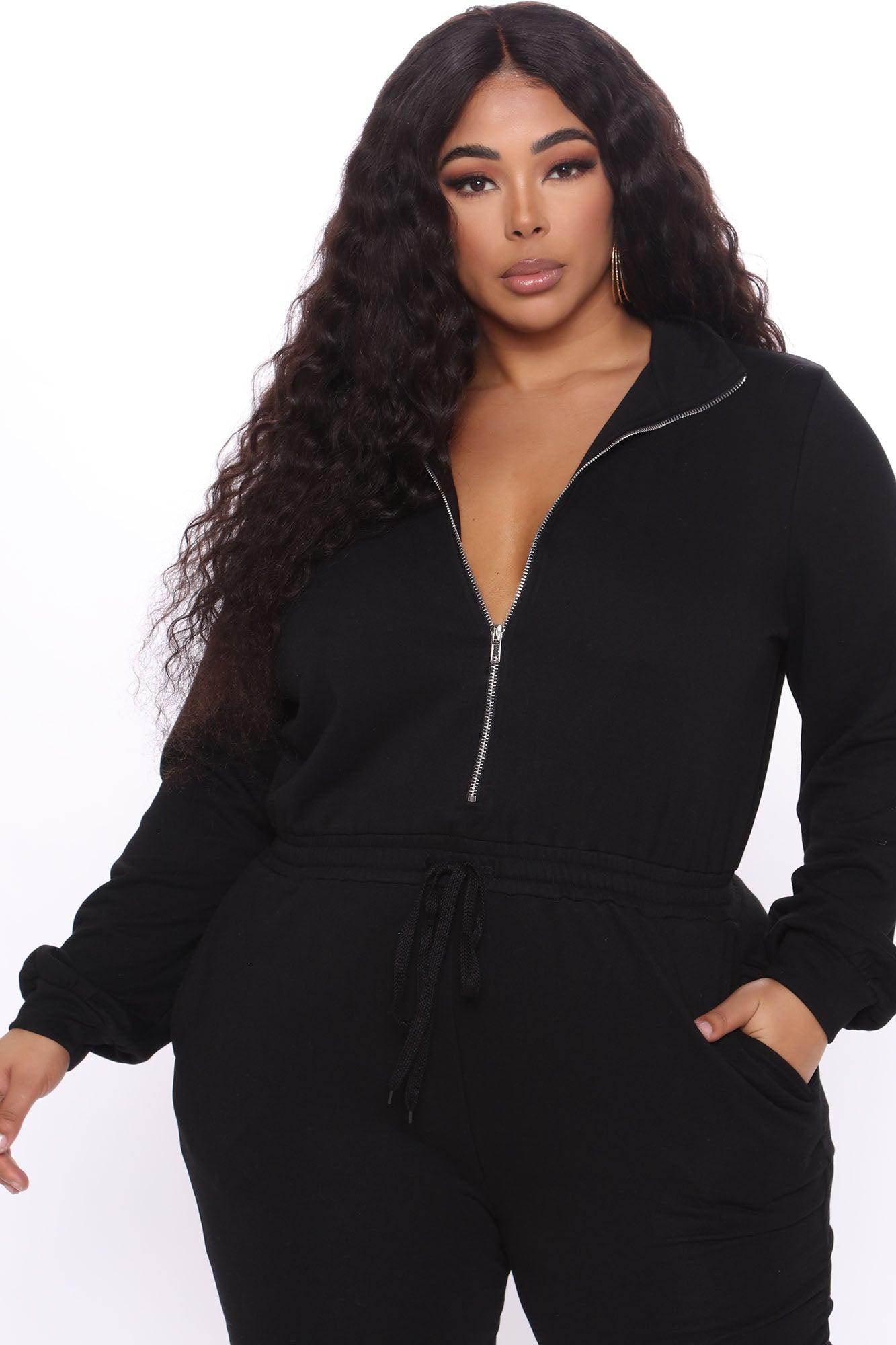 Perfect Escape Lounge Jumpsuit - Black Product Image