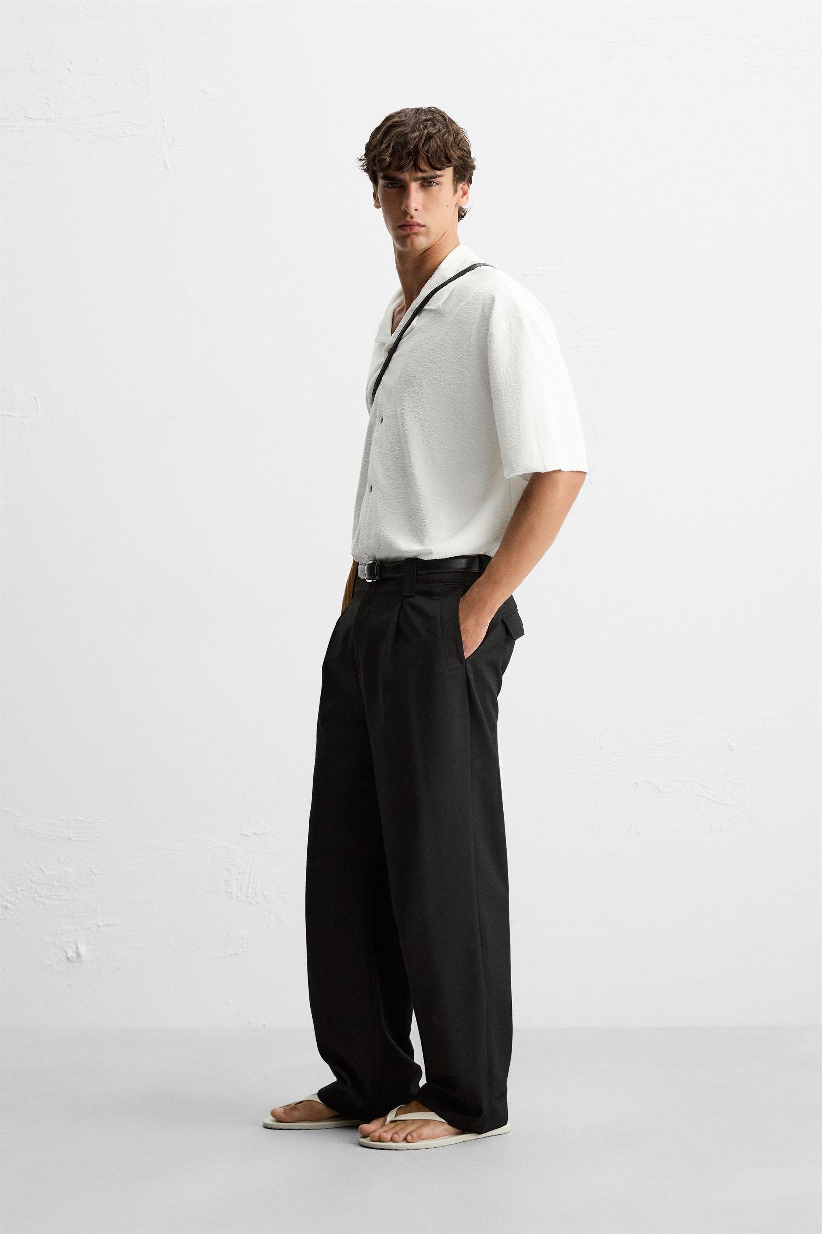 RELAXED FIT TEXTURED SHIRT Product Image