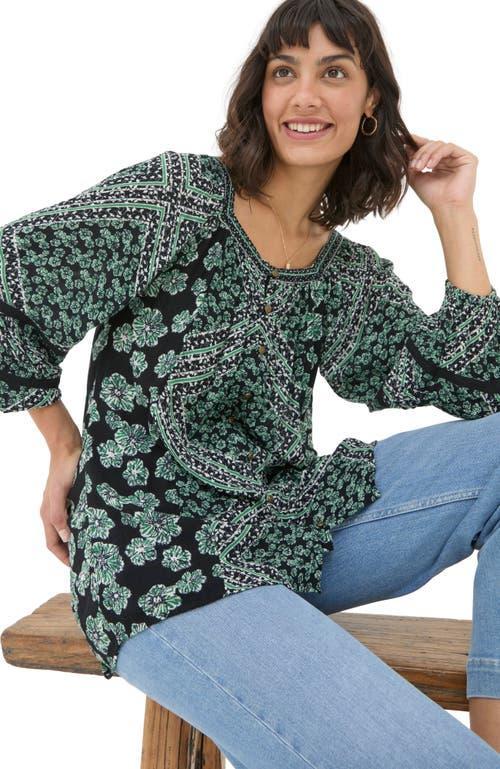FatFace Women's Caitlin Spaced Floral Tunic in Washed Black at Nordstrom, Size 2S Product Image