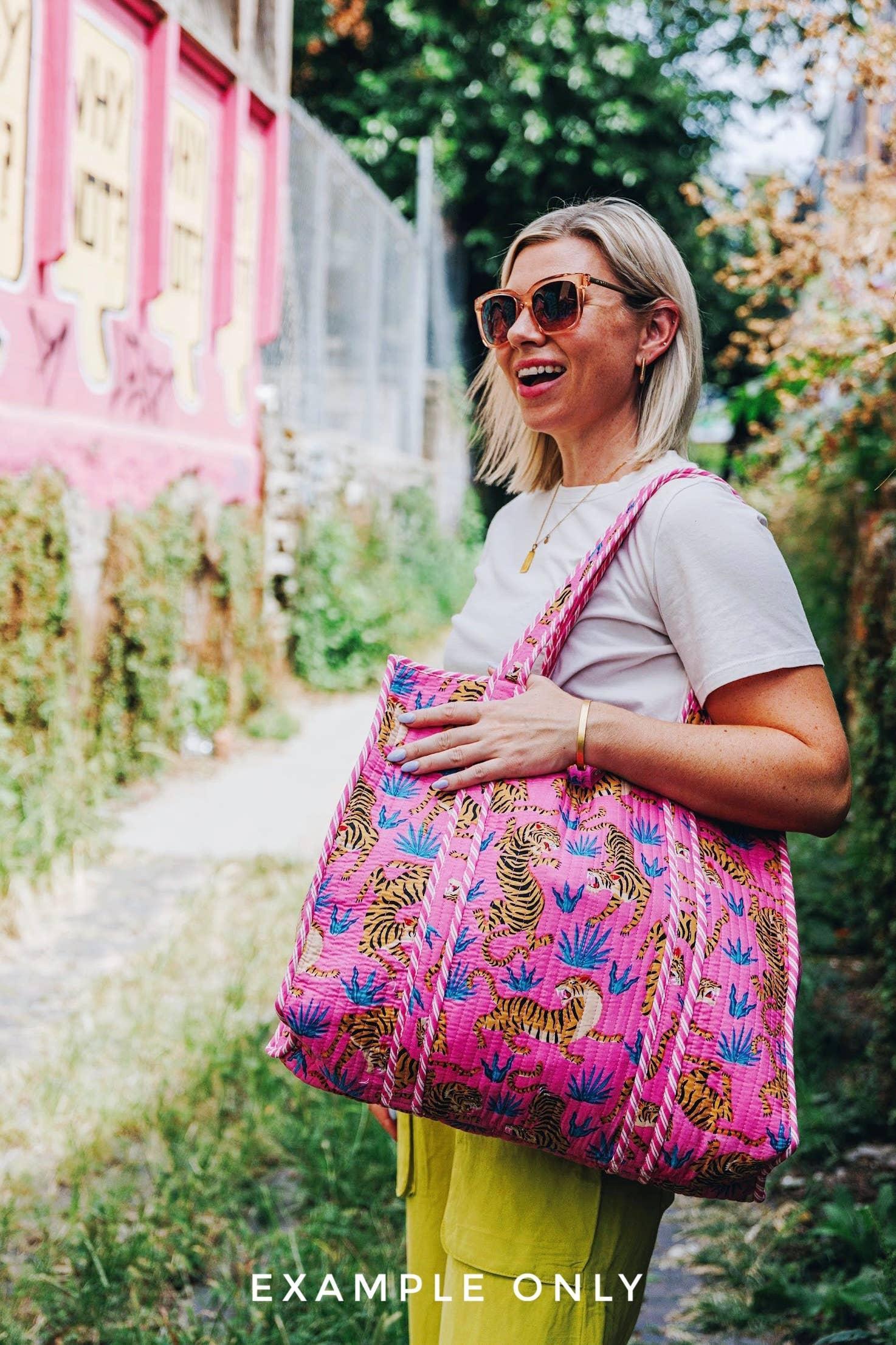 Cottage Floral Quilted Tote Bag Product Image