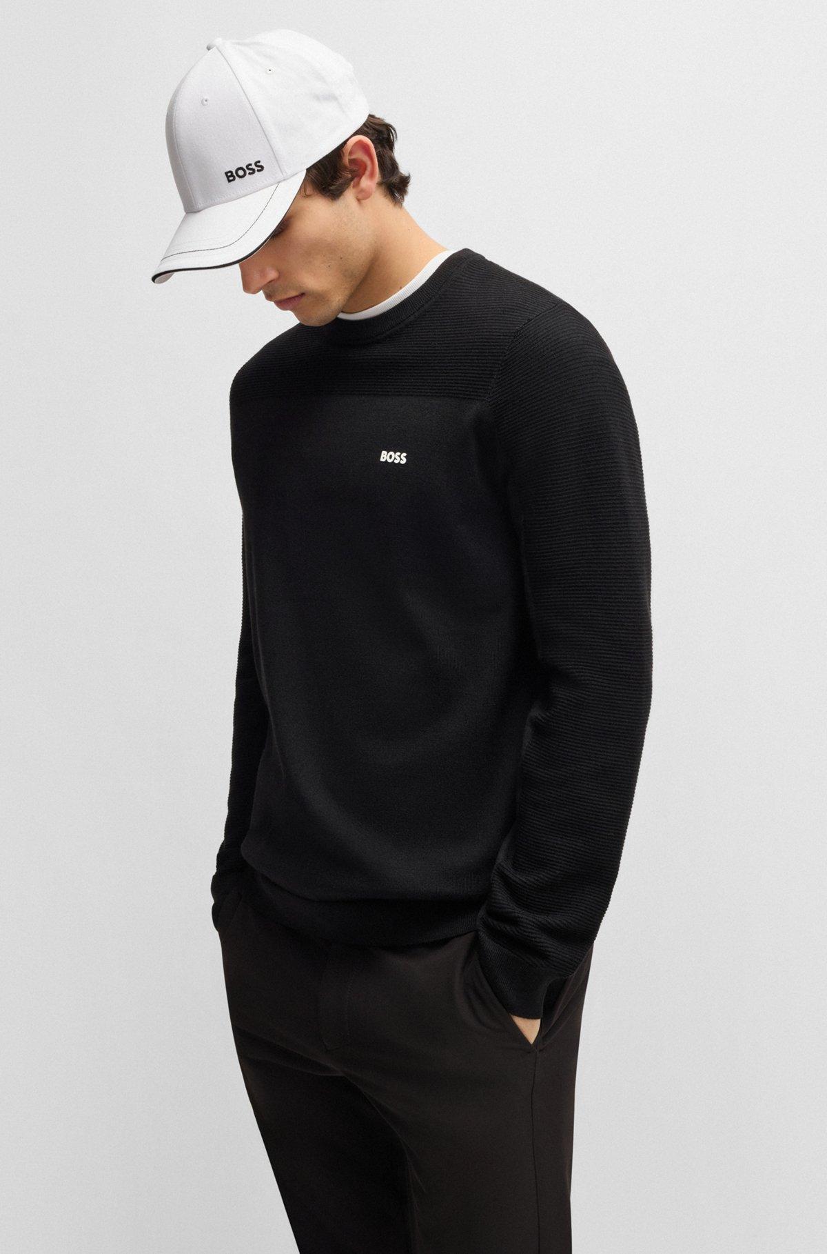 BOSS - Cotton-twill cap with embroidered logo - White Product Image