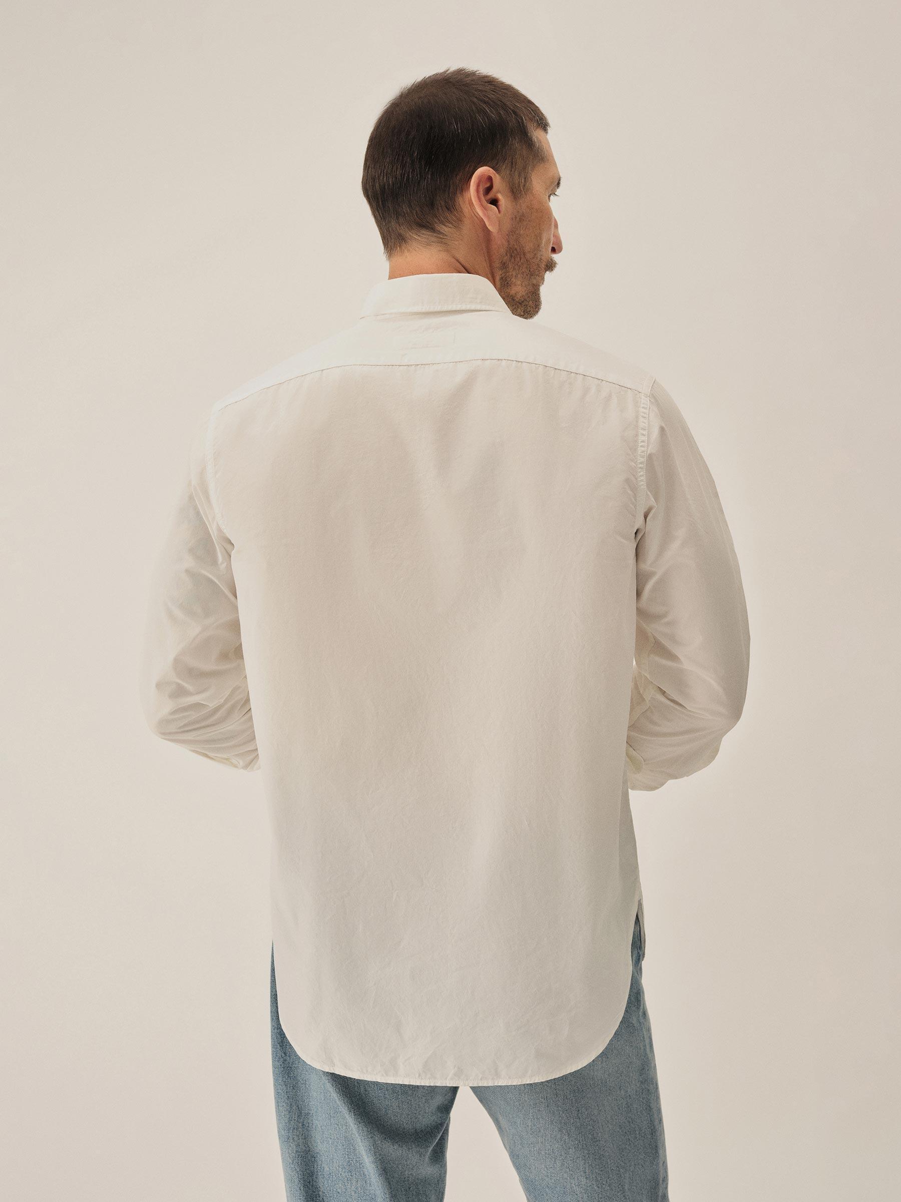 White Skyline Poplin One Pocket BD Shirt Product Image