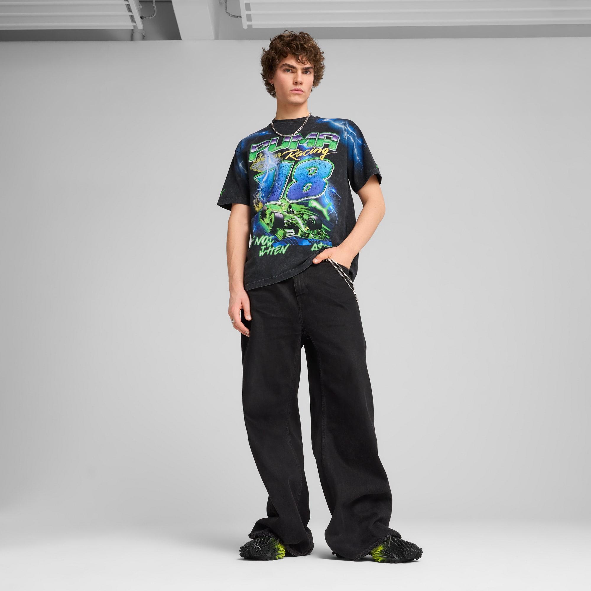 0797. Tech Essential™ Relaxed Tee - Black/Black "OTWR" Product Image