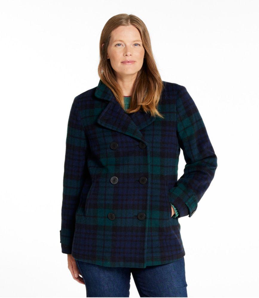 
                            Women's Classic Lambswool Peacoat, Pattern
                         Product Image