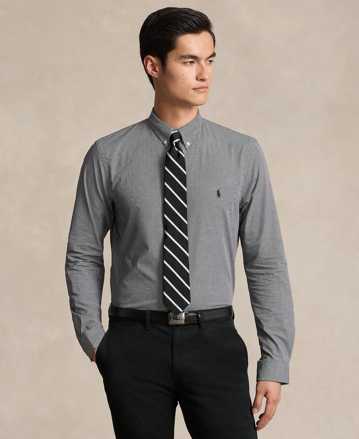 POLO RALPH LAUREN Men's Slim-fit Stretch Poplin Shirt In Polo Black Product Image