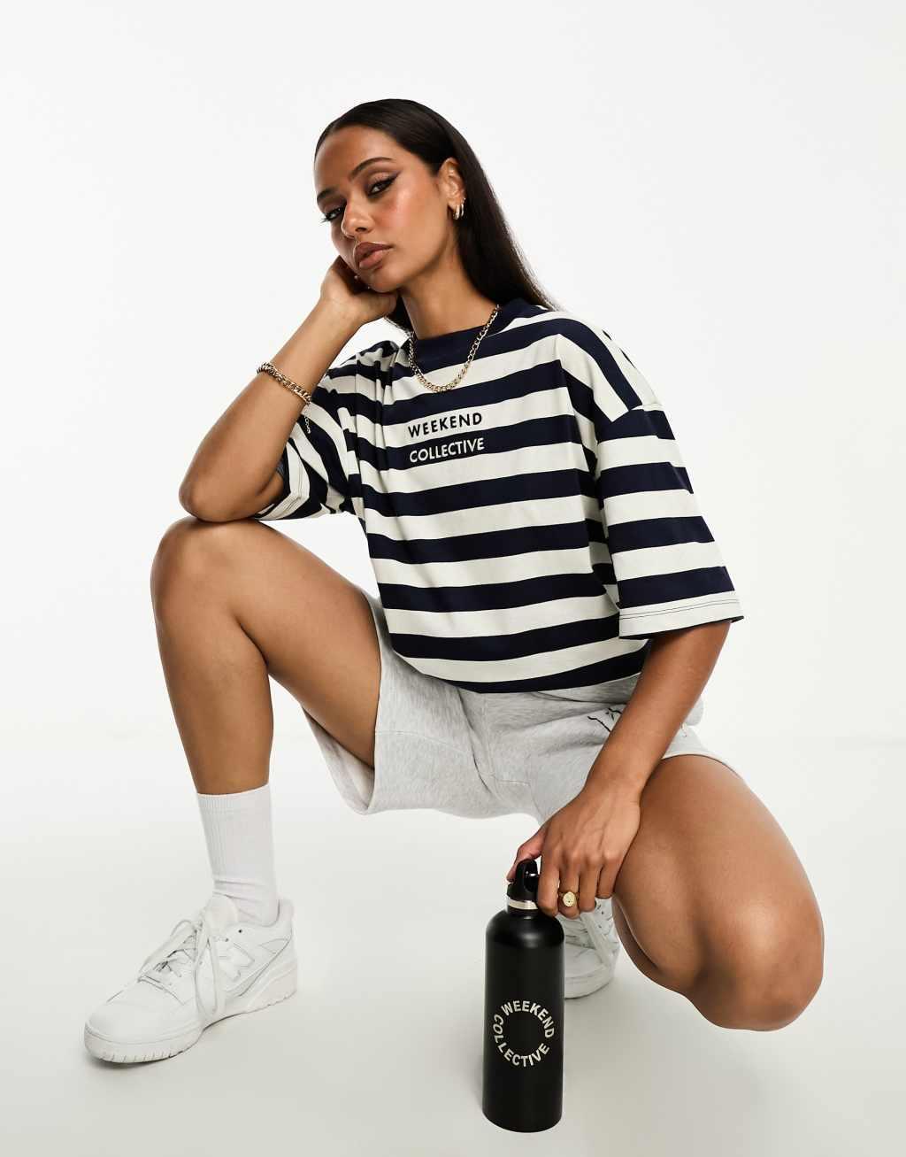 ASOS Weekend Collective breton stripe t-shirt Product Image