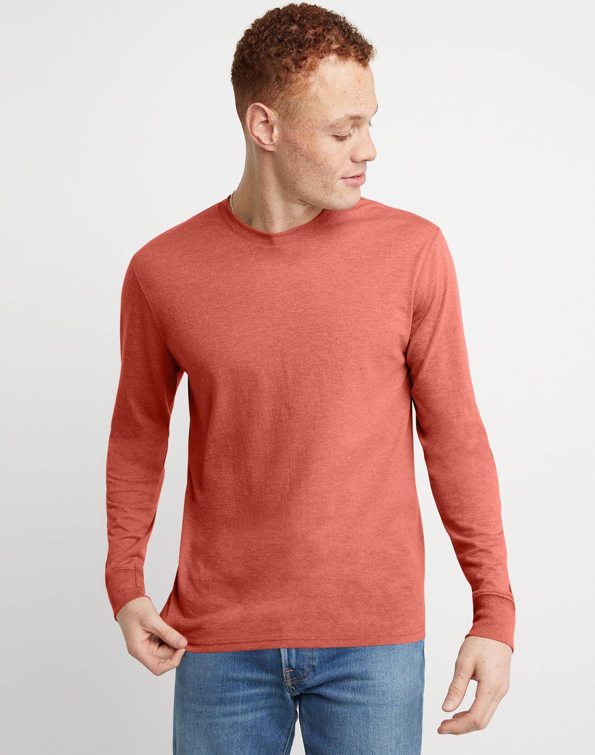 Mens Hanes OriginalsLong Sleeve Tri-BlendTee Product Image
