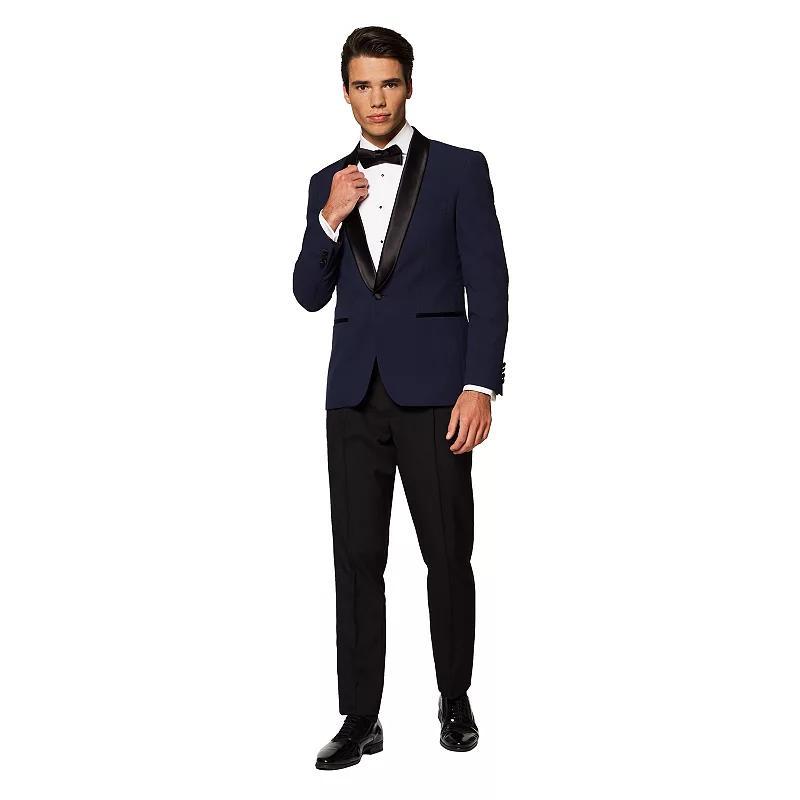 Men's OppoSuits Slim-Fit Tuxedo Set, Size: 48 - Regular, Black Blue Product Image