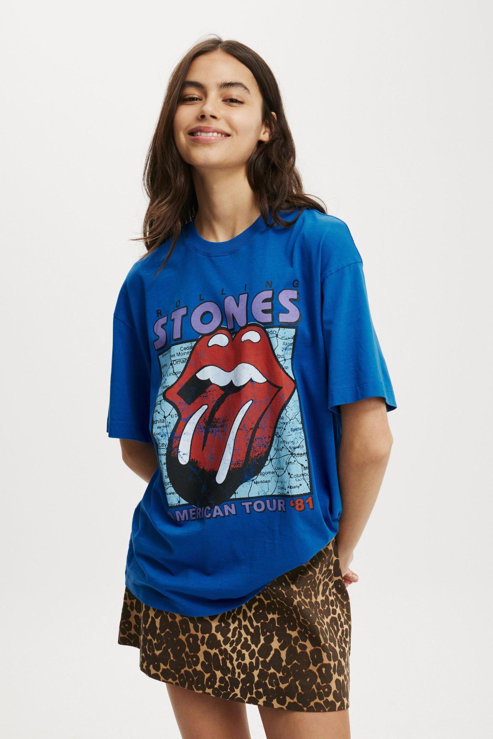 Rolling Stones Music Boxy Graphic Tee Product Image
