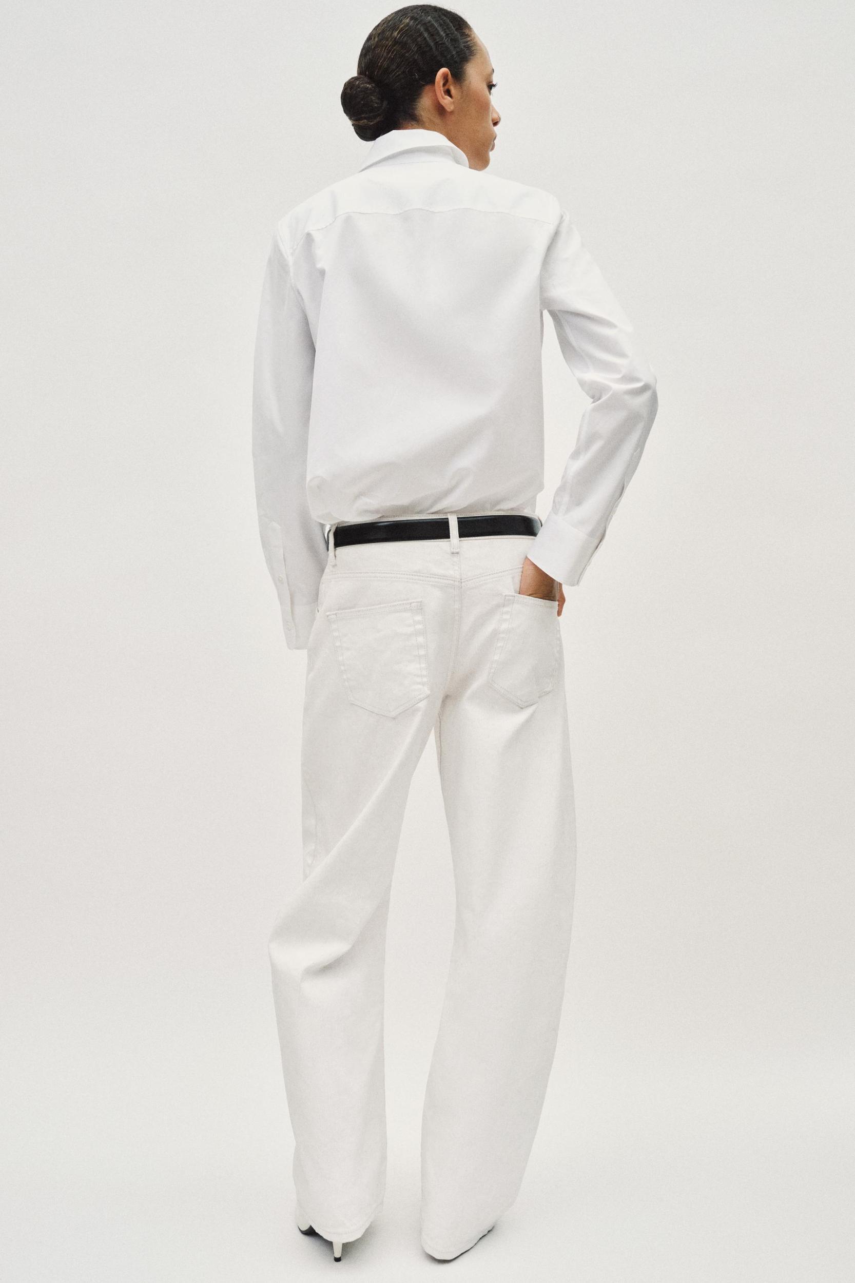 ZW COLLECTION TAPERED MID-RISE WAXED CRACKED JEANS Product Image
