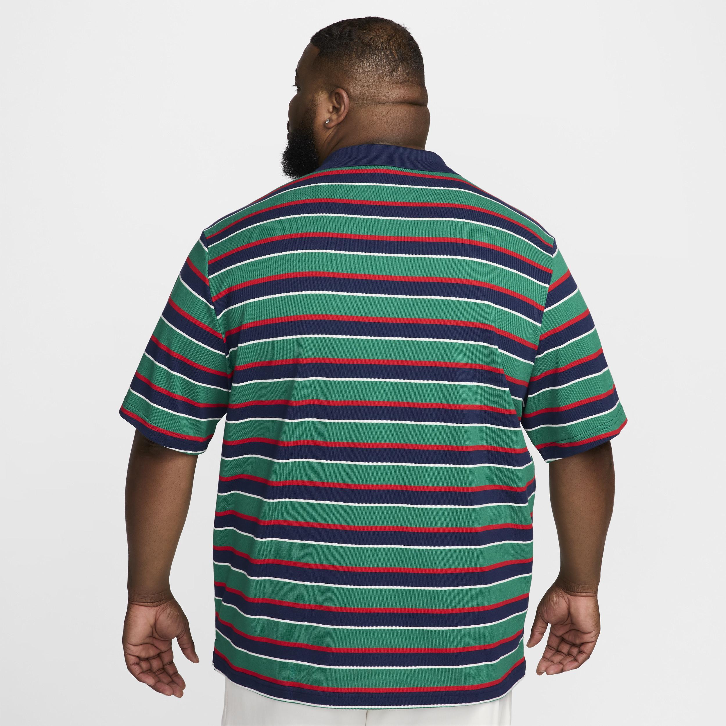 Mens Nike Club Striped Polo Shirt Product Image
