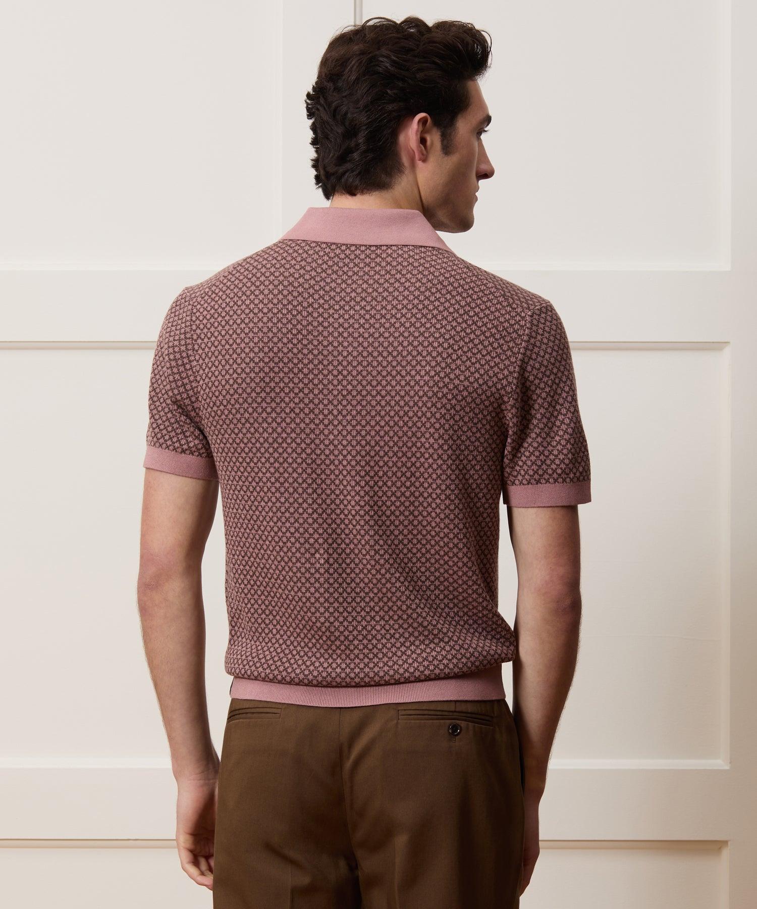 Silk-Cotton Sweater Polo Product Image