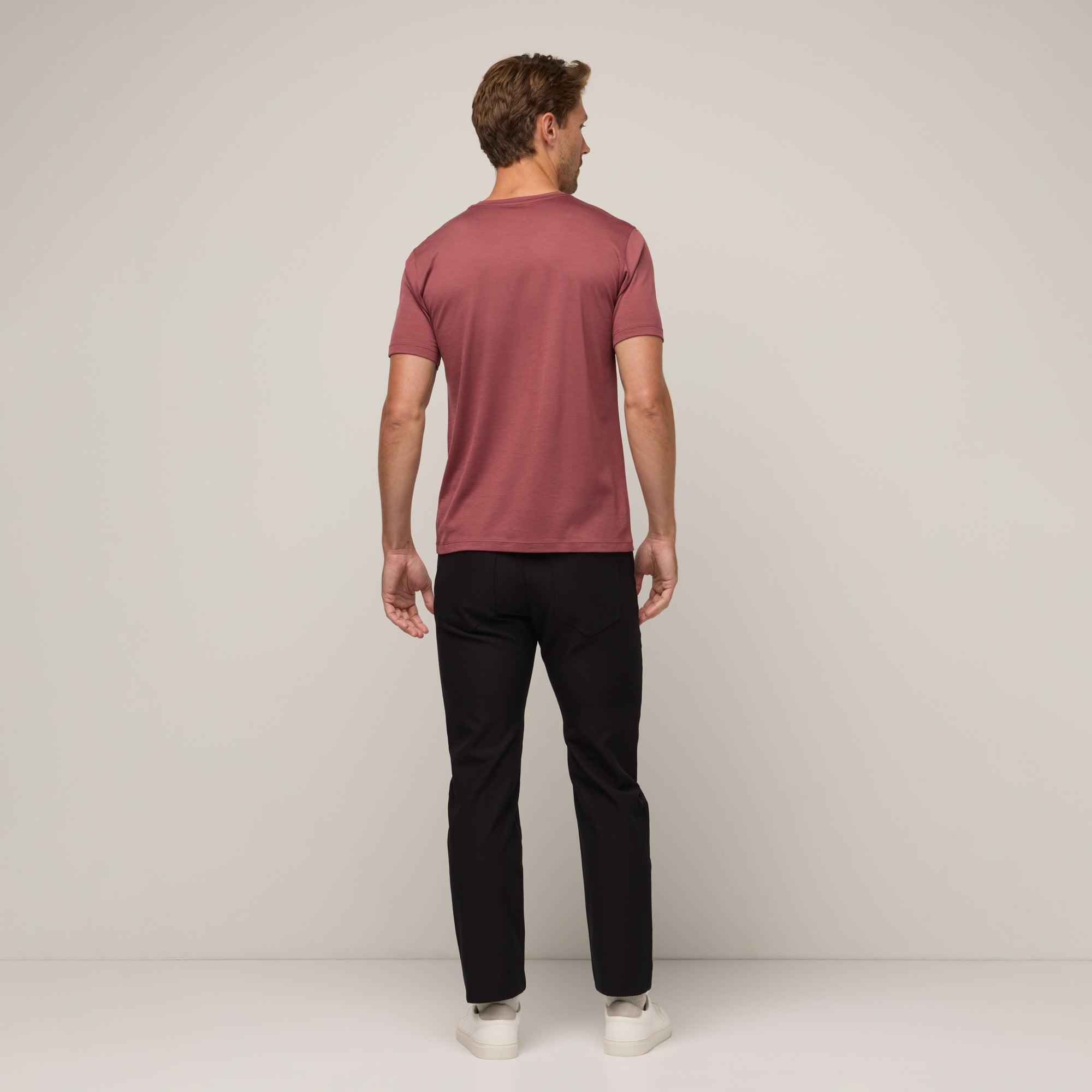Merino Wool Stretch Canvas 5-Pocket Pant | Black Product Image