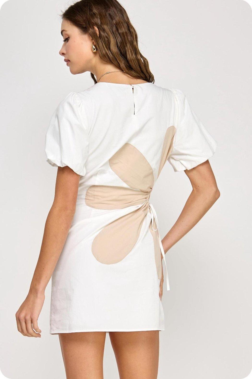 Floral Colorblock Dress Product Image
