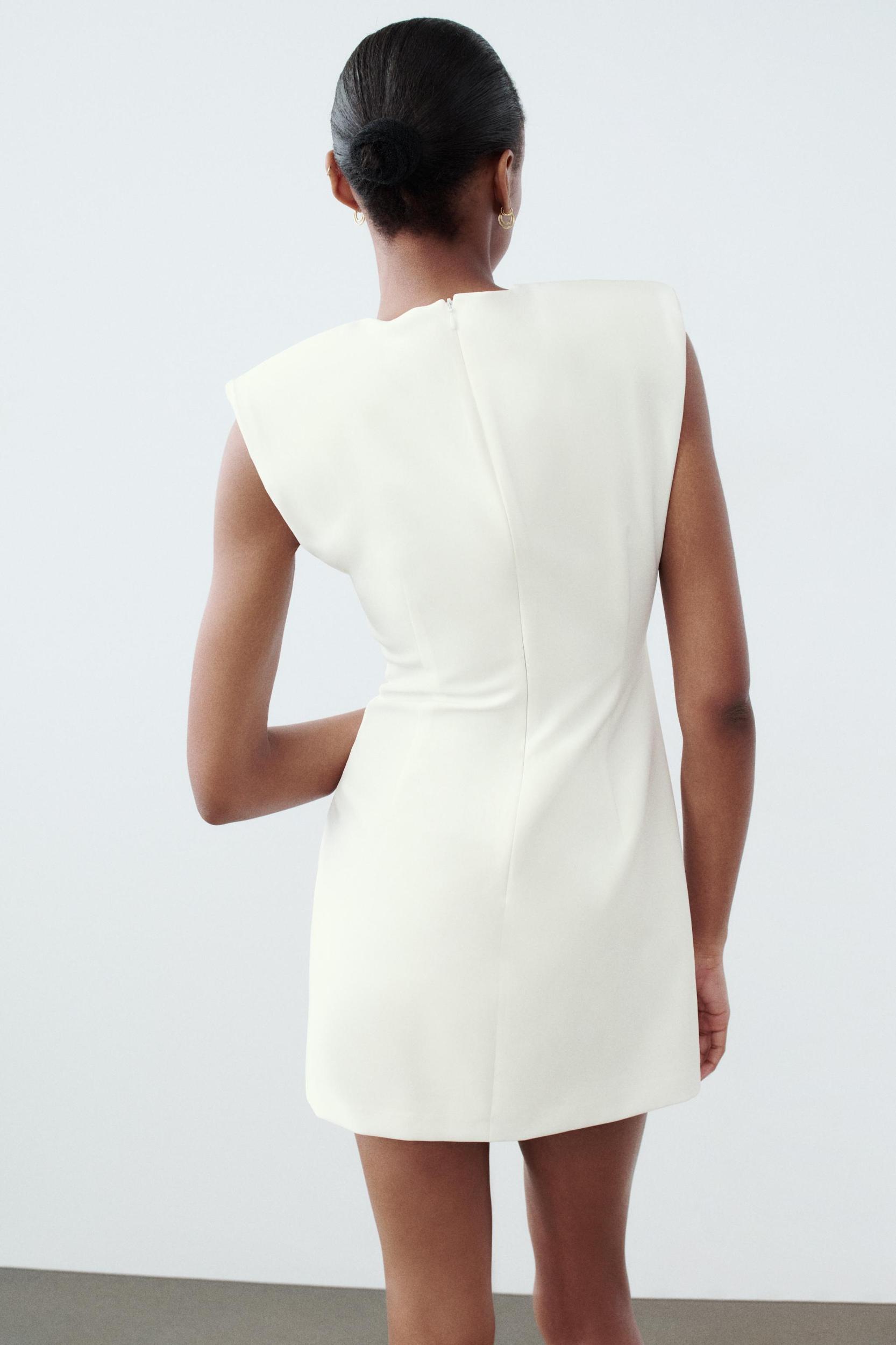 MINI DRESS WITH SHOULDER PADS Product Image