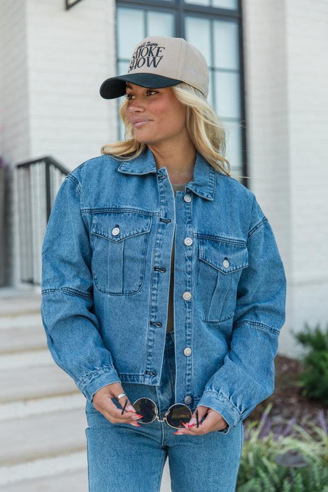 Need You The Most Denim Jacket FINAL SALE Product Image