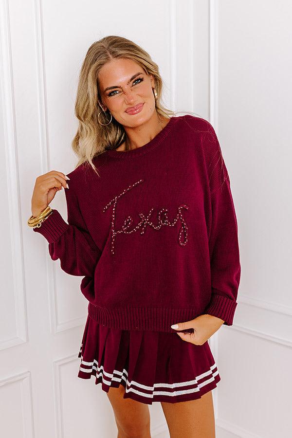 Texas Embellished Knit Sweater Product Image