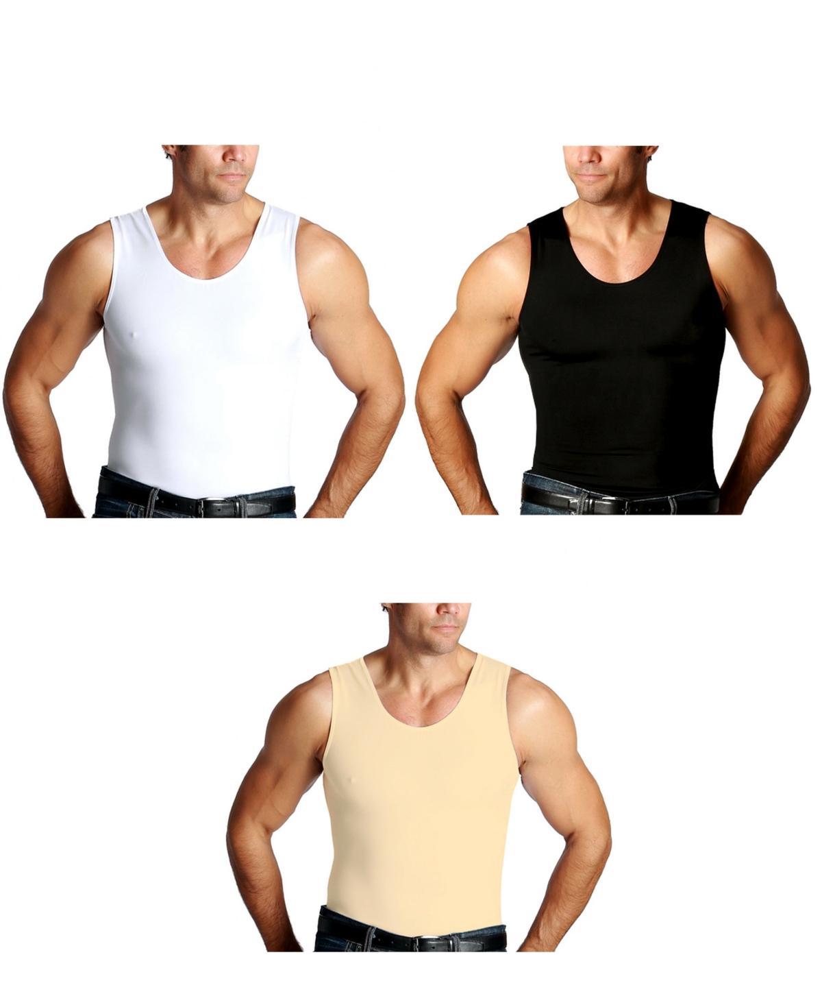 Mens Big & Tall Insta Slim 3 Pack Compression Muscle Tank T-Shirts Product Image