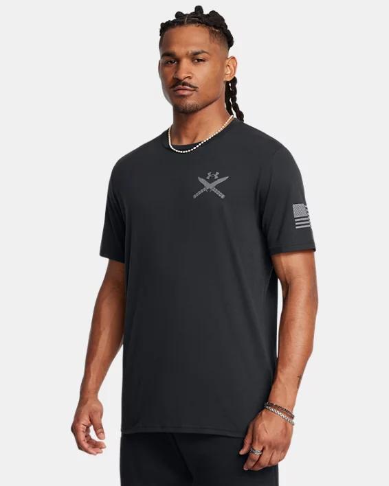 Men's UA Performance Cotton Collegiate T-Shirt Product Image