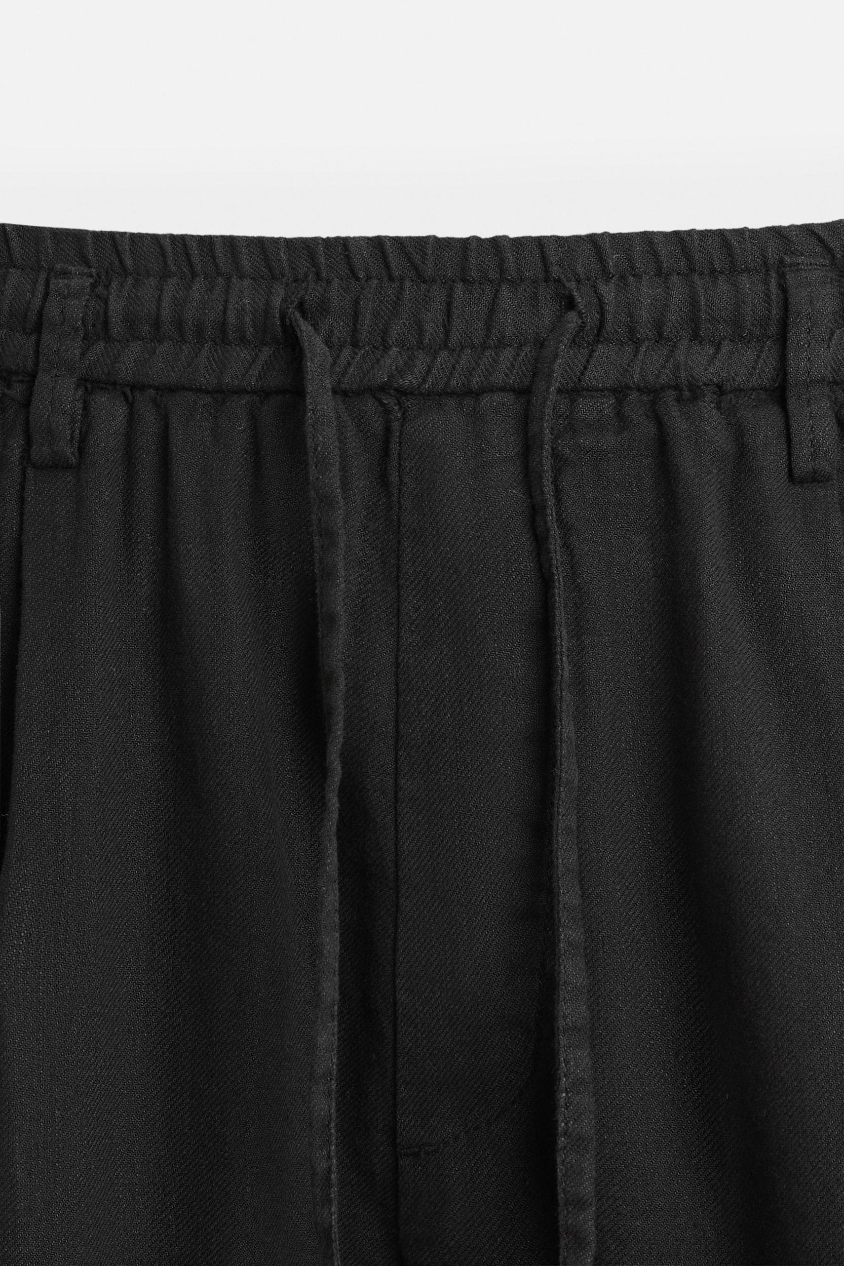 PLEATED COTTON - LINEN PANTS Product Image