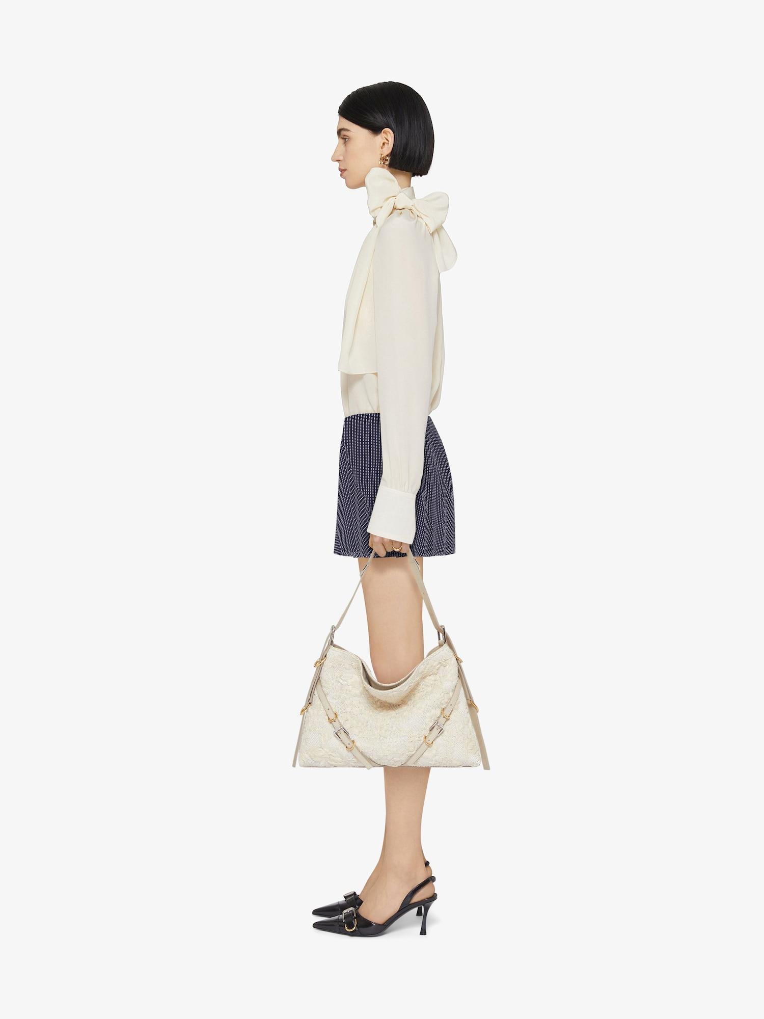 Polka dots skirt in silk Product Image