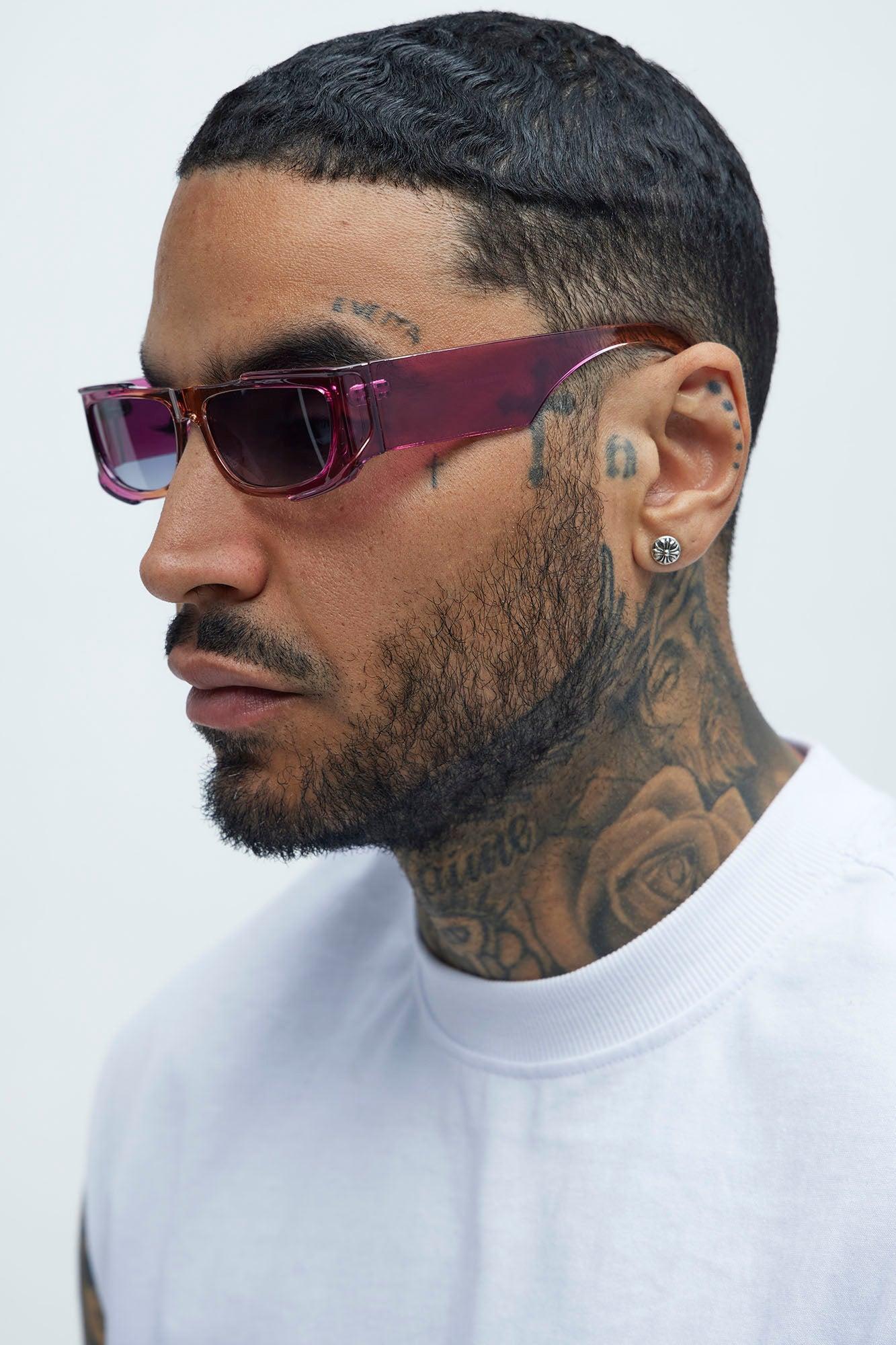 Buzzcut Season Square Sunglasses - Purple Product Image