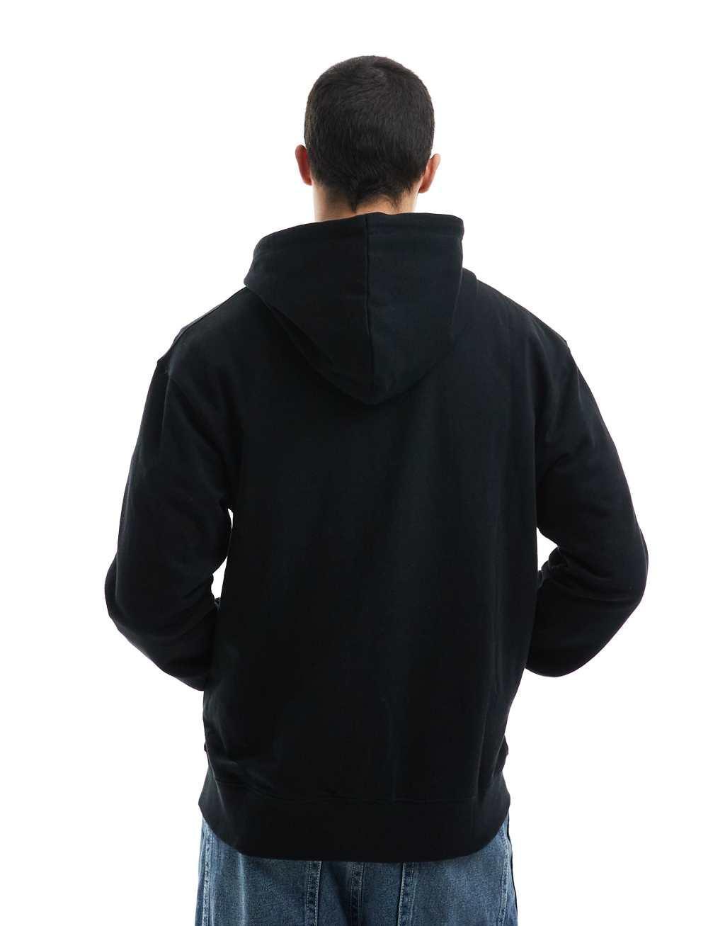 Jack & Jones super oversized hoodie in black Product Image