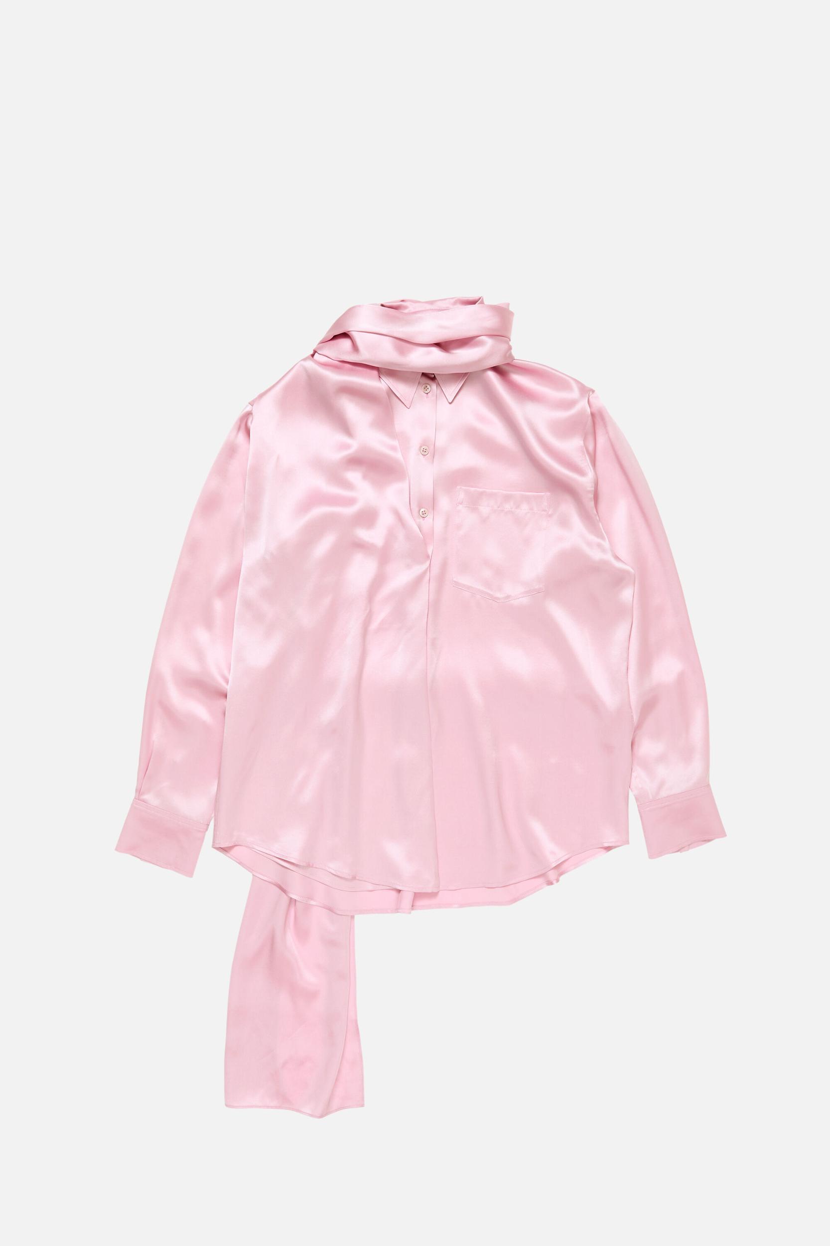 Layered Satin Blouse Product Image