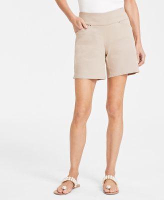 I.n.c. International Concepts Womens Curvy Mid Rise Pull-On Shorts, Created for Macys Product Image