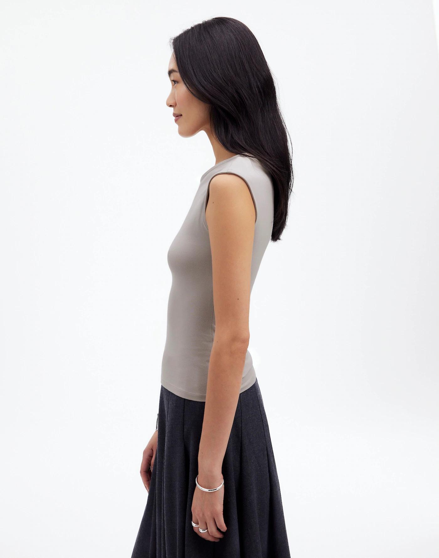 Scoopneck Cap-Sleeve Tee Product Image