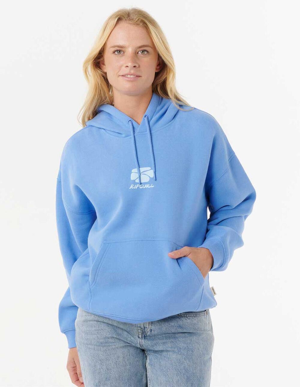 RIP CURL Oceanic Heritage Womens Hoodie - BLUE Product Image